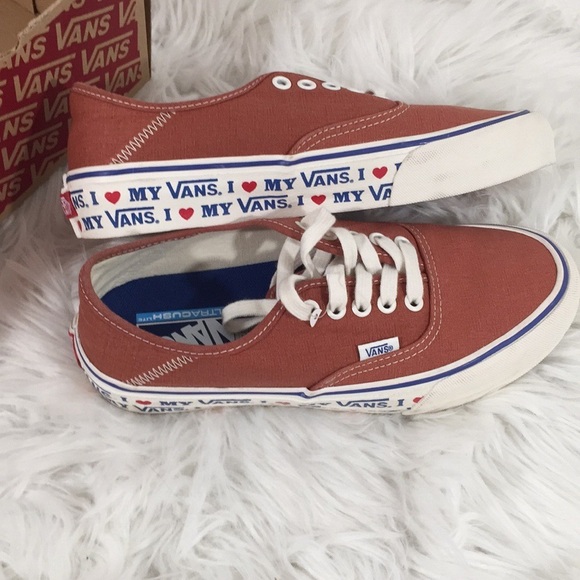 Vans Authentic SF “I LOVE MY VANS” Limited Edition Size 8.5 Unisex NEW - Picture 5 of 12